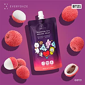 BT21 Essential C's Plant Based Konjac Jelly - Lychee