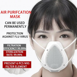 Electric purification and dust prevention air mask