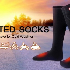 GLOBAL VASION Rechargeable Battery Heated Socks 