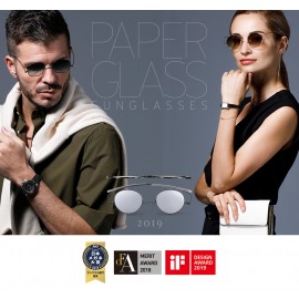 Paper Glass Teardrop Sunglasses