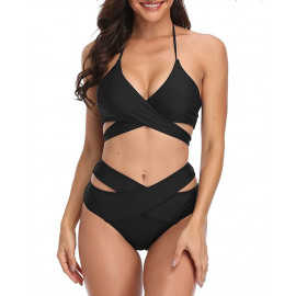 Temptme Women Bandage Bikini Set