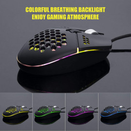 Anholi USB Wired Honeycomb Cooling Fan Gaming Mouse