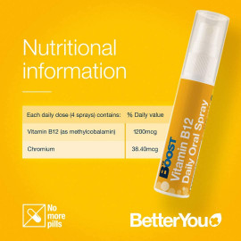 BetterYou Boost Vegan Vitamin B12 Oral Spray
