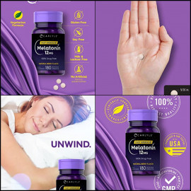 Carlyle Melatonin Nighttime Sleep Aid