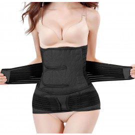 ChongErfei Postpartum Belly Wrap Belt Waist Pelvis Band