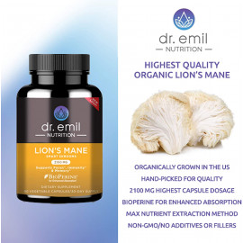 Dr. Emil Nutrition Organic Lions Mane Mushroom