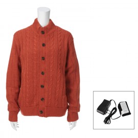 Heated Cardigan Sweater