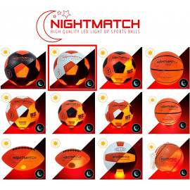 NIGHTMATCH Light Up LED Soccer Ball