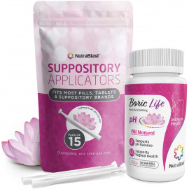 NutraBlast Boric Life Vaginal Suppositories