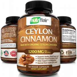 NutriFlair Ceylon Cinnamon Healthy Blood Sugar Support