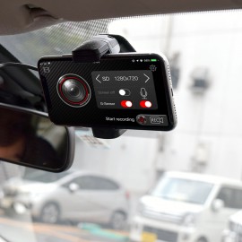 Qi compatible smartphone holder