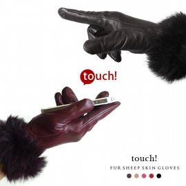 Touch - Fur Sheep skin Gloves 
